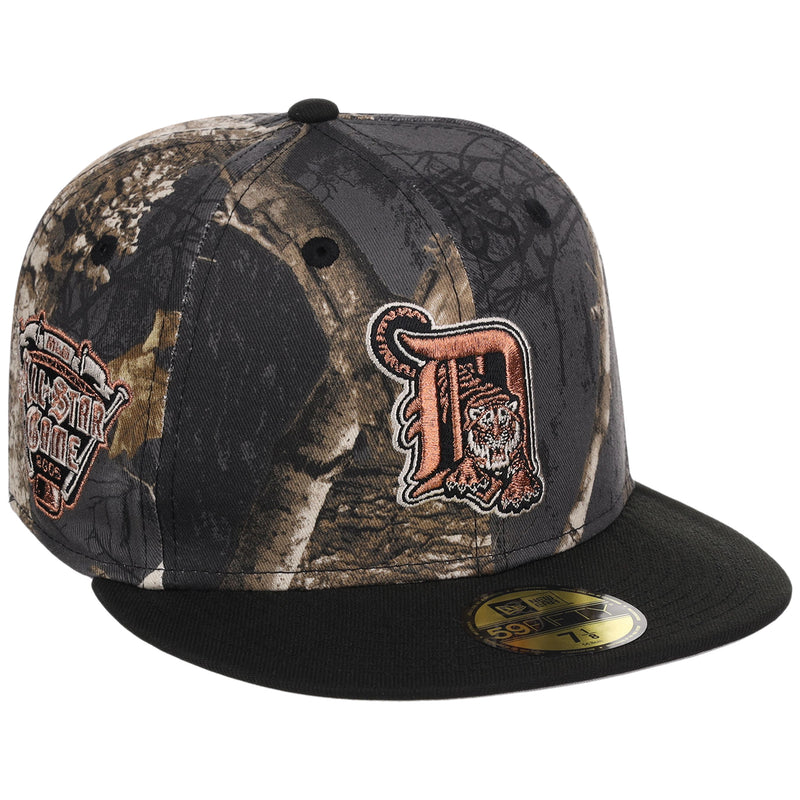 Detroit Tigers MLB Black Realtree 2-TONE Black & Copper New Era 59FIFTY