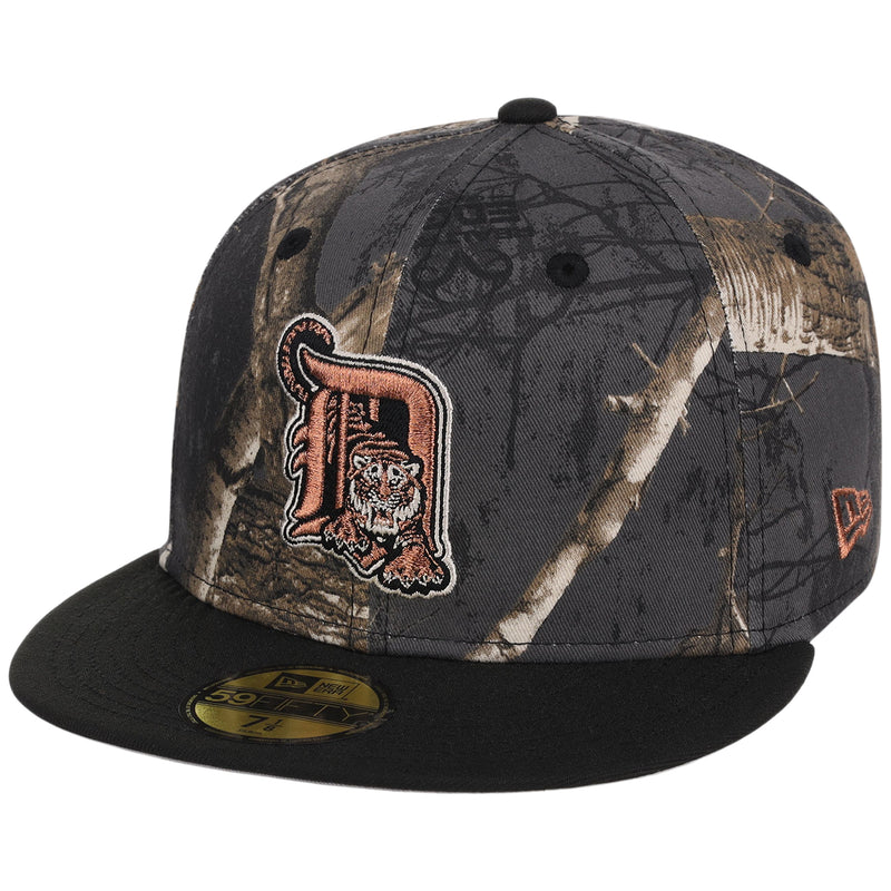 Detroit Tigers MLB Black Realtree 2-TONE Black & Copper New Era 59FIFTY