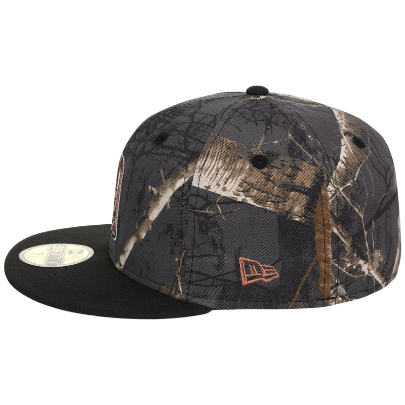 Detroit Tigers MLB Black Realtree 2-TONE Black & Copper New Era 59FIFTY