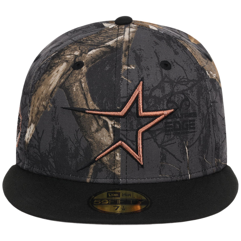 Houston Astros MLB Black Realtree 2-TONE Black & Copper New Era 59FIFTY