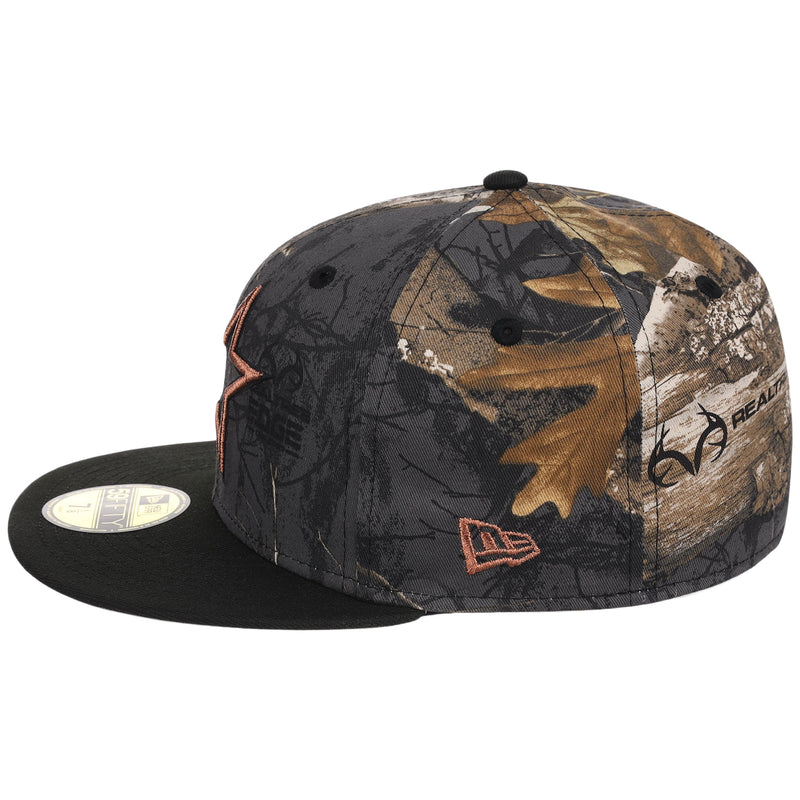 Houston Astros MLB Black Realtree 2-TONE Black & Copper New Era 59FIFTY
