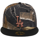 Los Angeles Dodgers MLB Black Realtree 2-TONE Black & Copper New Era 59FIFTY