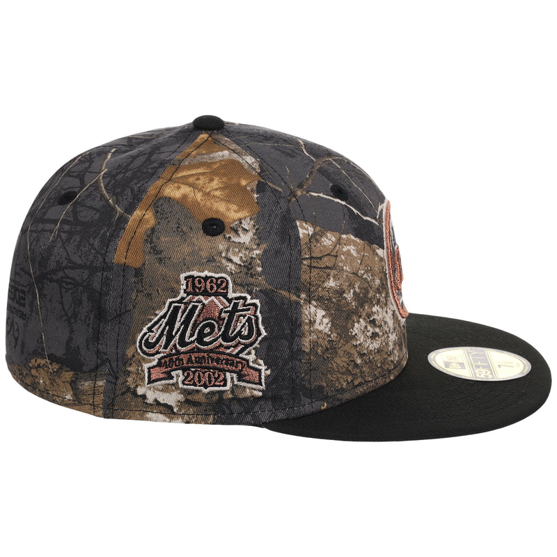 New York Mets MLB Black Realtree 2-TONE Black & Copper New Era 59FIFTY