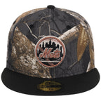 New York Mets MLB Black Realtree 2-TONE Black & Copper New Era 59FIFTY