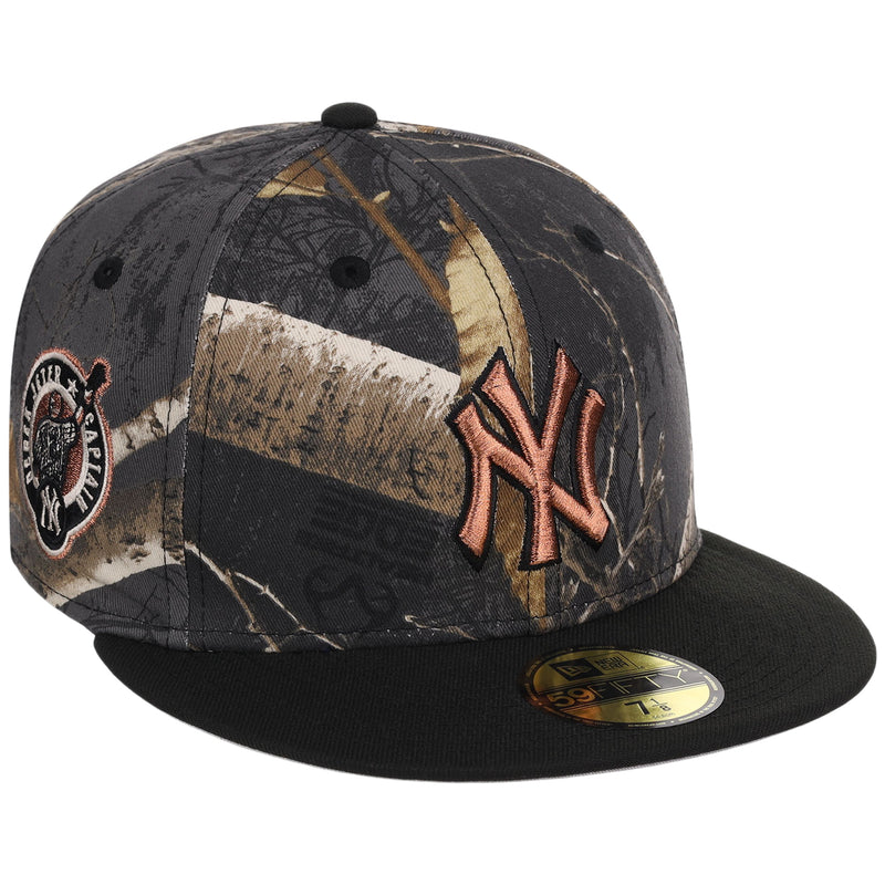New York Yankees MLB Black Realtree 2-TONE Black & Copper New Era 59FIFTY