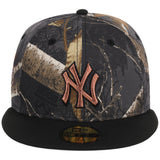 New York Yankees MLB Black Realtree 2-TONE Black & Copper New Era 59FIFTY