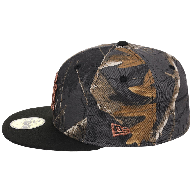New York Yankees MLB Black Realtree 2-TONE Black & Copper New Era 59FIFTY