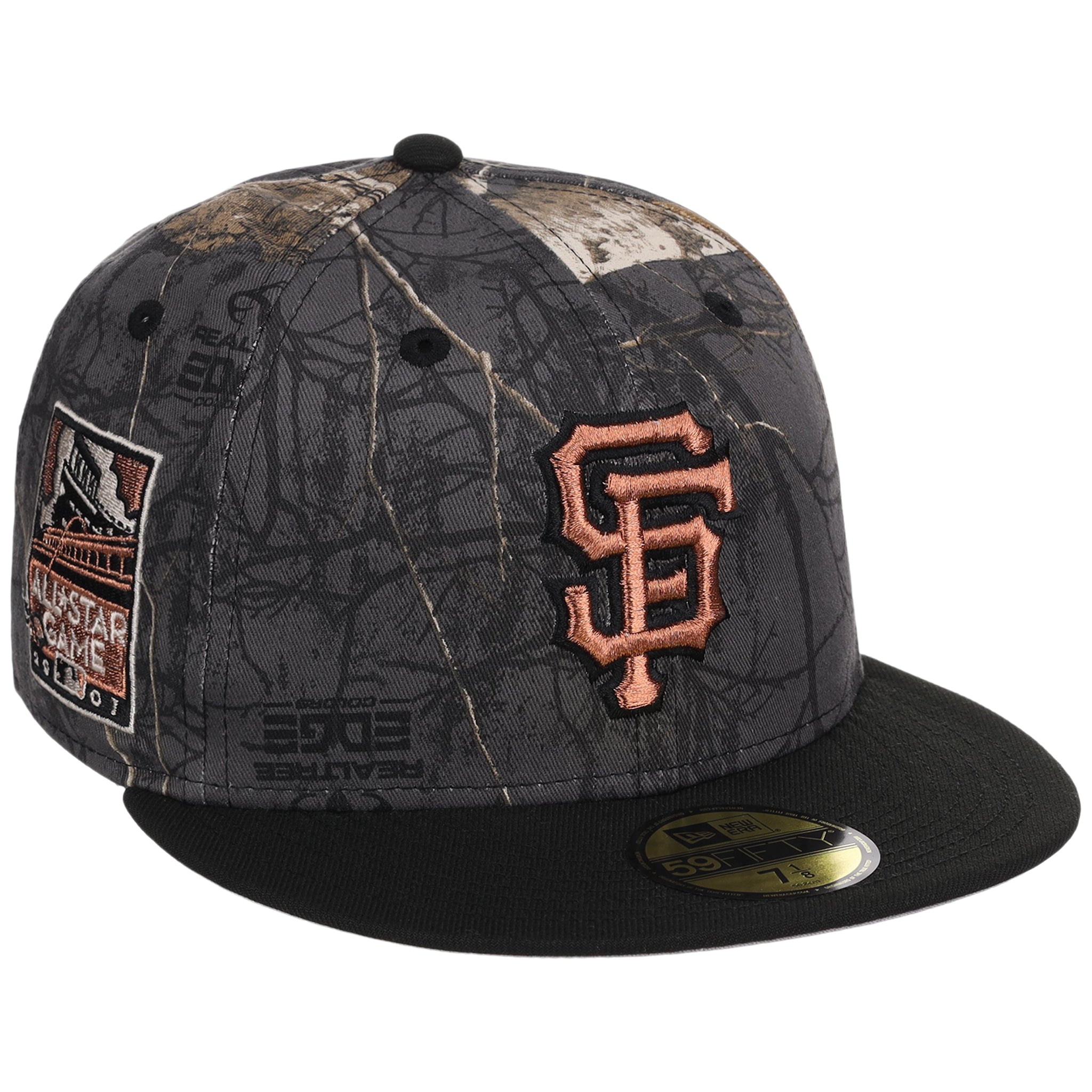 San Francisco Giants MLB Black Realtree 2-TONE Black & Copper New