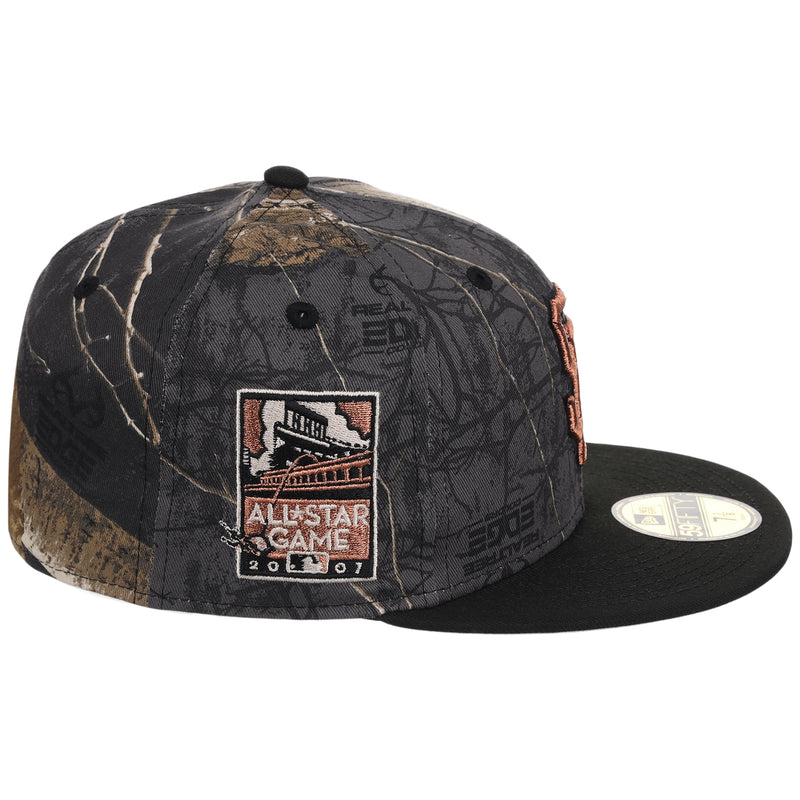 San Francisco Giants MLB Black Realtree 2-TONE Black & Copper New Era 59FIFTY