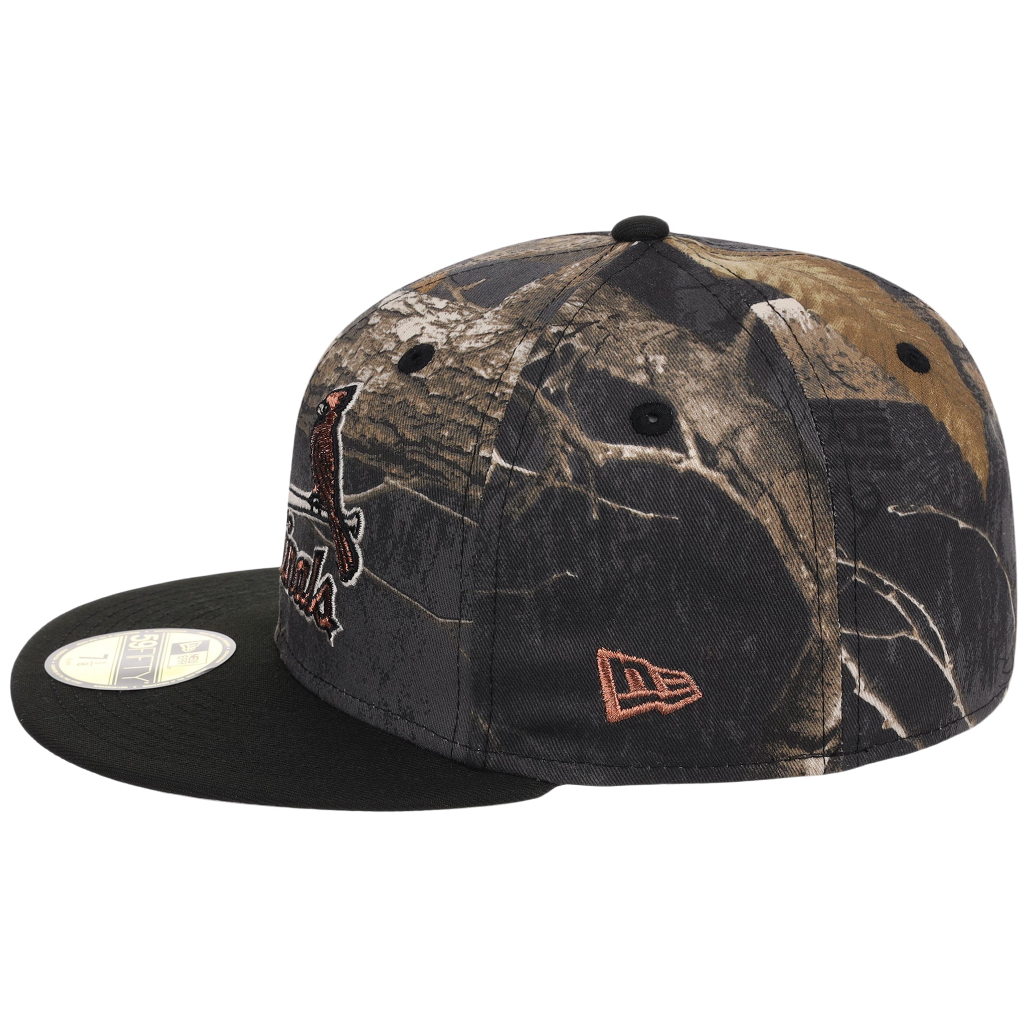 St. Louis Cardinals MLB Black Realtree 2-TONE Black & Copper New Era 59FIFTY