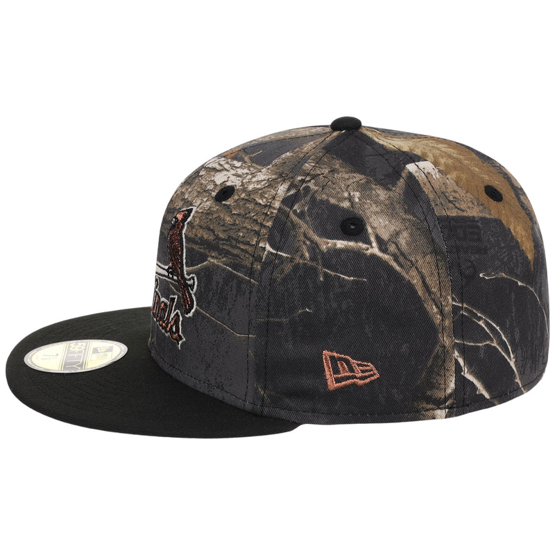 St. Louis Cardinals MLB Black Realtree 2-TONE Black & Copper New Era 59FIFTY