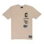 Cleveland Guardians Spring Color Collection New Era Stacked Tee