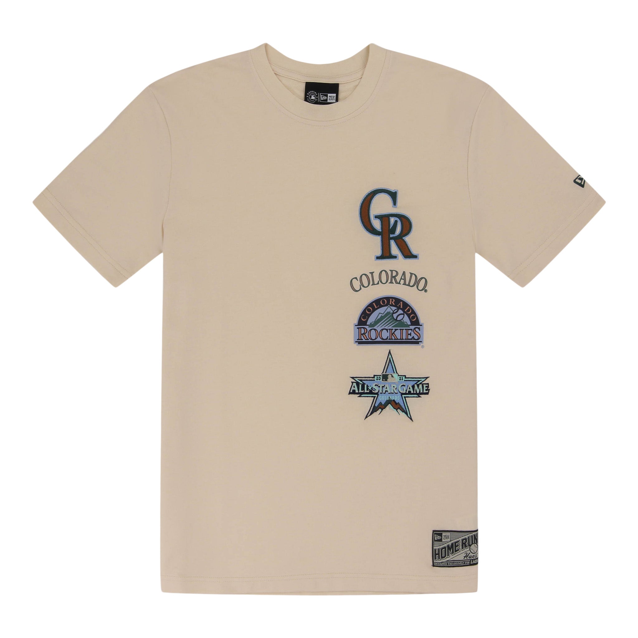Colorado Rockies Spring Color Collection New Era Stacked Tee