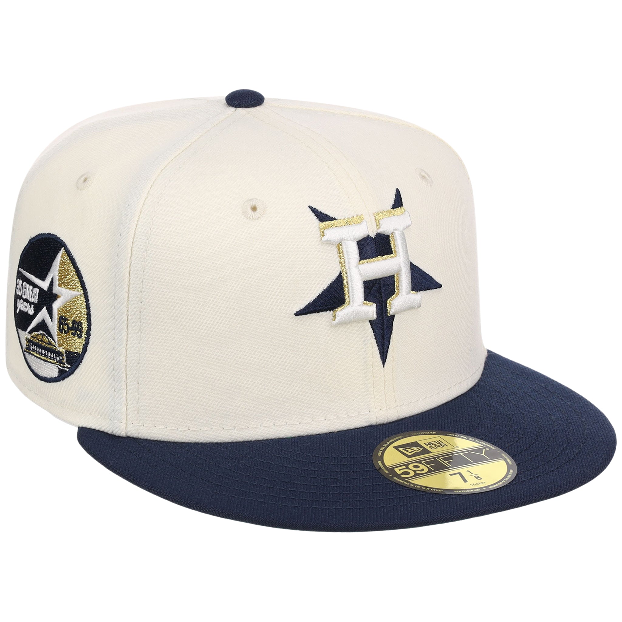 Houston Astros Flipmode New Era 59FIFTY - Chrome/Navy