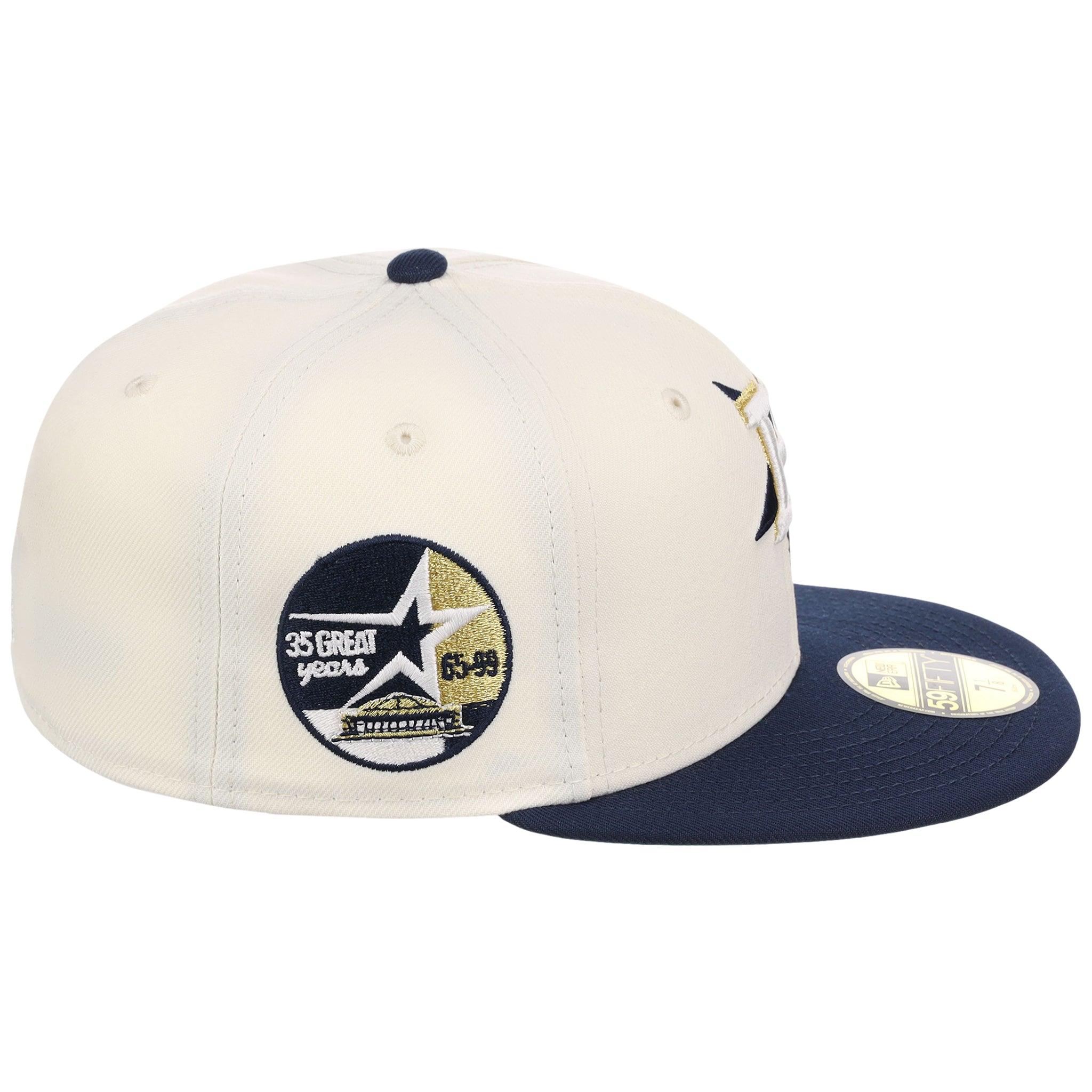 Houston Astros Flipmode New Era 59FIFTY - Chrome/Navy