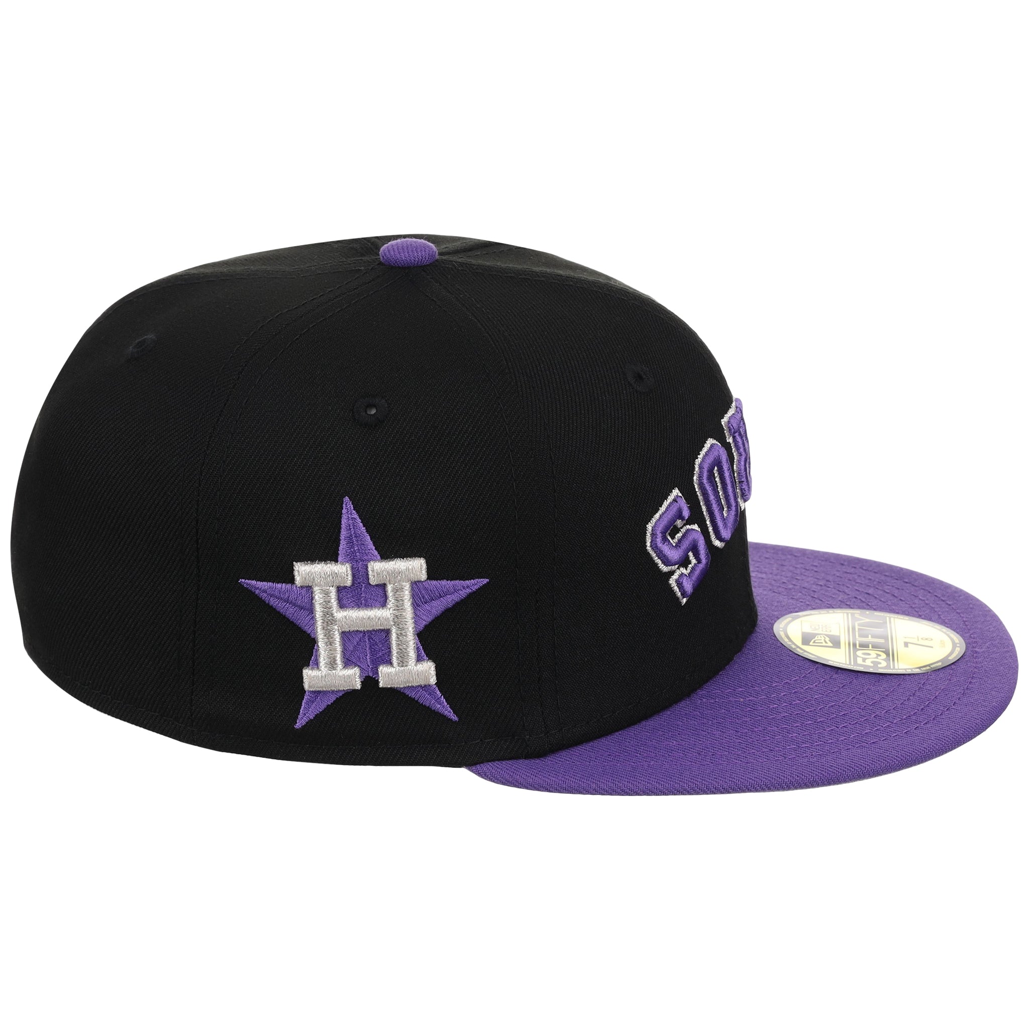 Houston Astros Flipmode New Era 59FIFTY - Black/Purple 'Stros