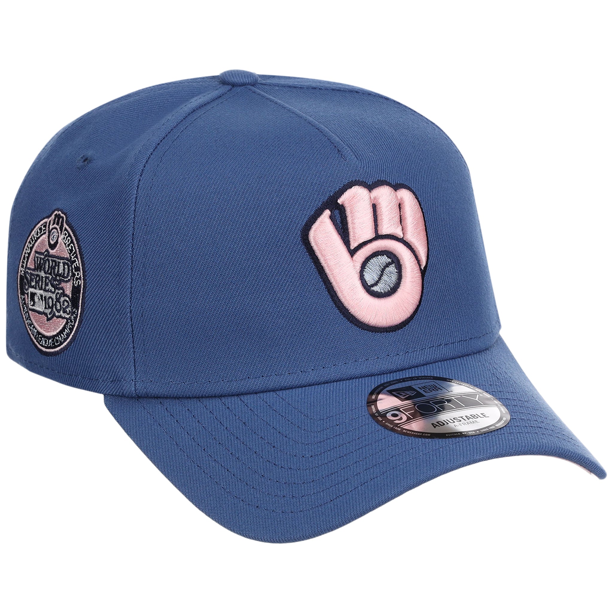 Milwaukee Brewers MLB Pink Indigo New Era 9FORTY