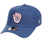 Milwaukee Brewers MLB Pink Indigo New Era 9FORTY