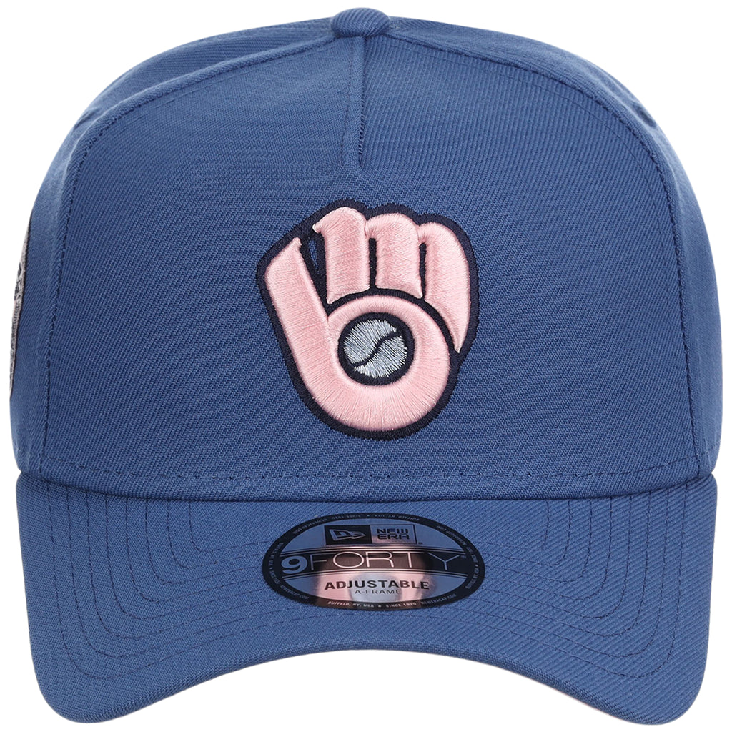 Milwaukee Brewers MLB Pink Indigo New Era 9FORTY