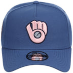 Milwaukee Brewers MLB Pink Indigo New Era 9FORTY