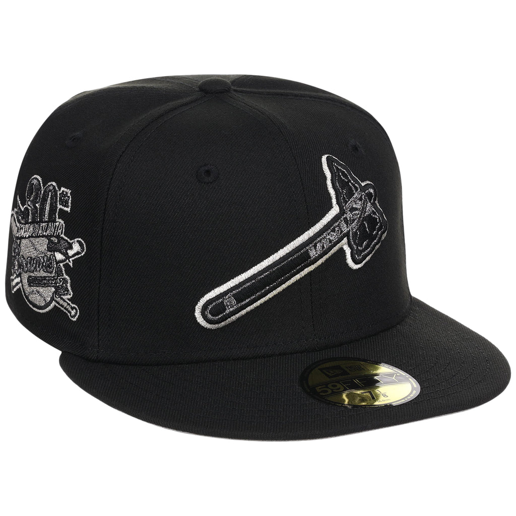 Atlanta Braves MLB Liquid Titanium New Era 59FIFTY