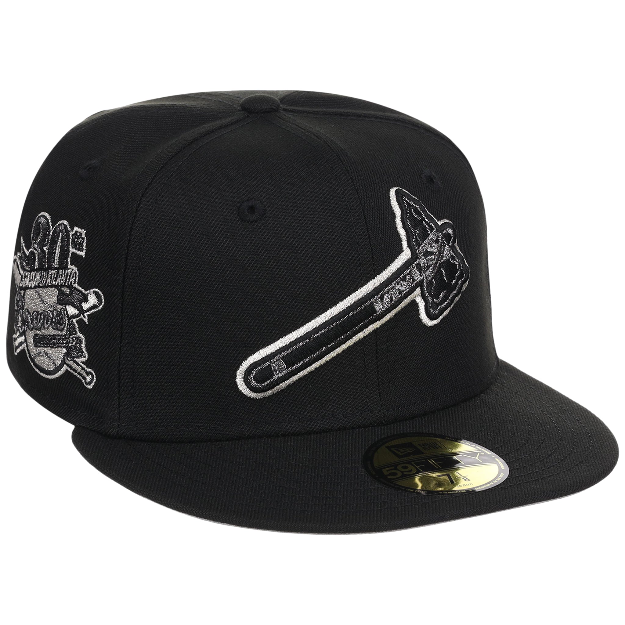 Atlanta Braves MLB Liquid Titanium New Era 59FIFTY