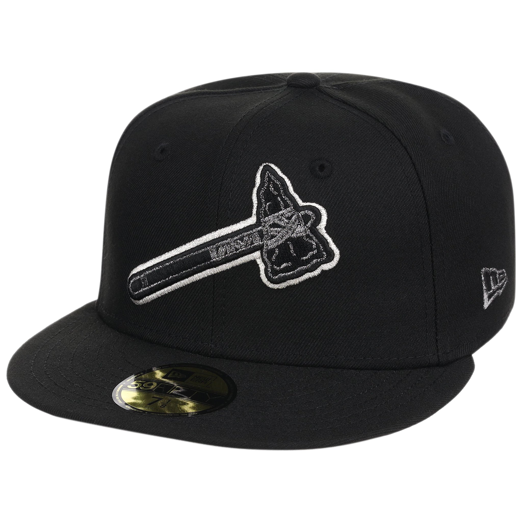 Atlanta Braves MLB Liquid Titanium New Era 59FIFTY