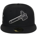 Atlanta Braves MLB Liquid Titanium New Era 59FIFTY