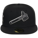 Atlanta Braves MLB Liquid Titanium New Era 59FIFTY