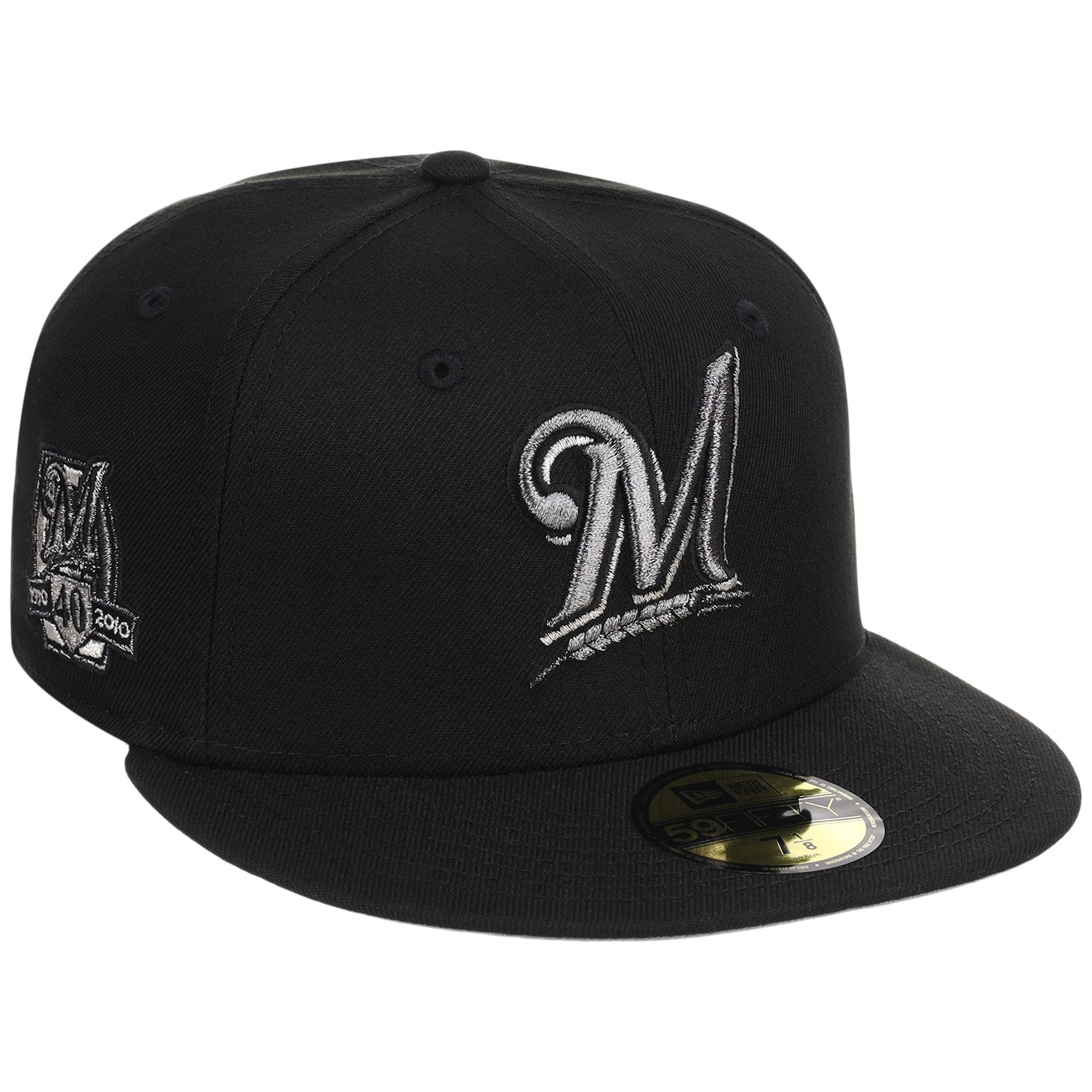 Milwaukee Brewers MLB Liquid Titanium New Era 59FIFTY