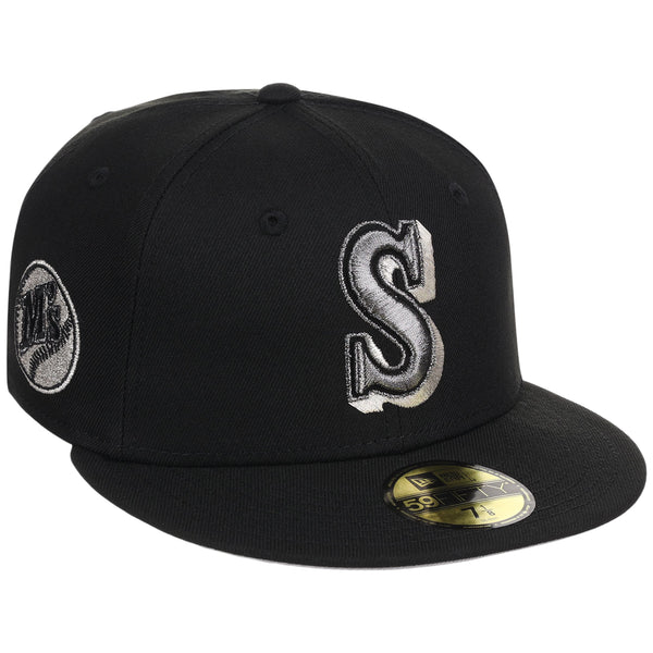 Seattle Mariners MLB Liquid Titanium New Era 59FIFTY – LidsHatDrop