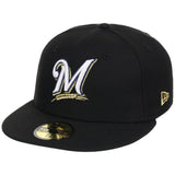Milwaukee Brewers MLB Black Dome New Era 59FIFTY