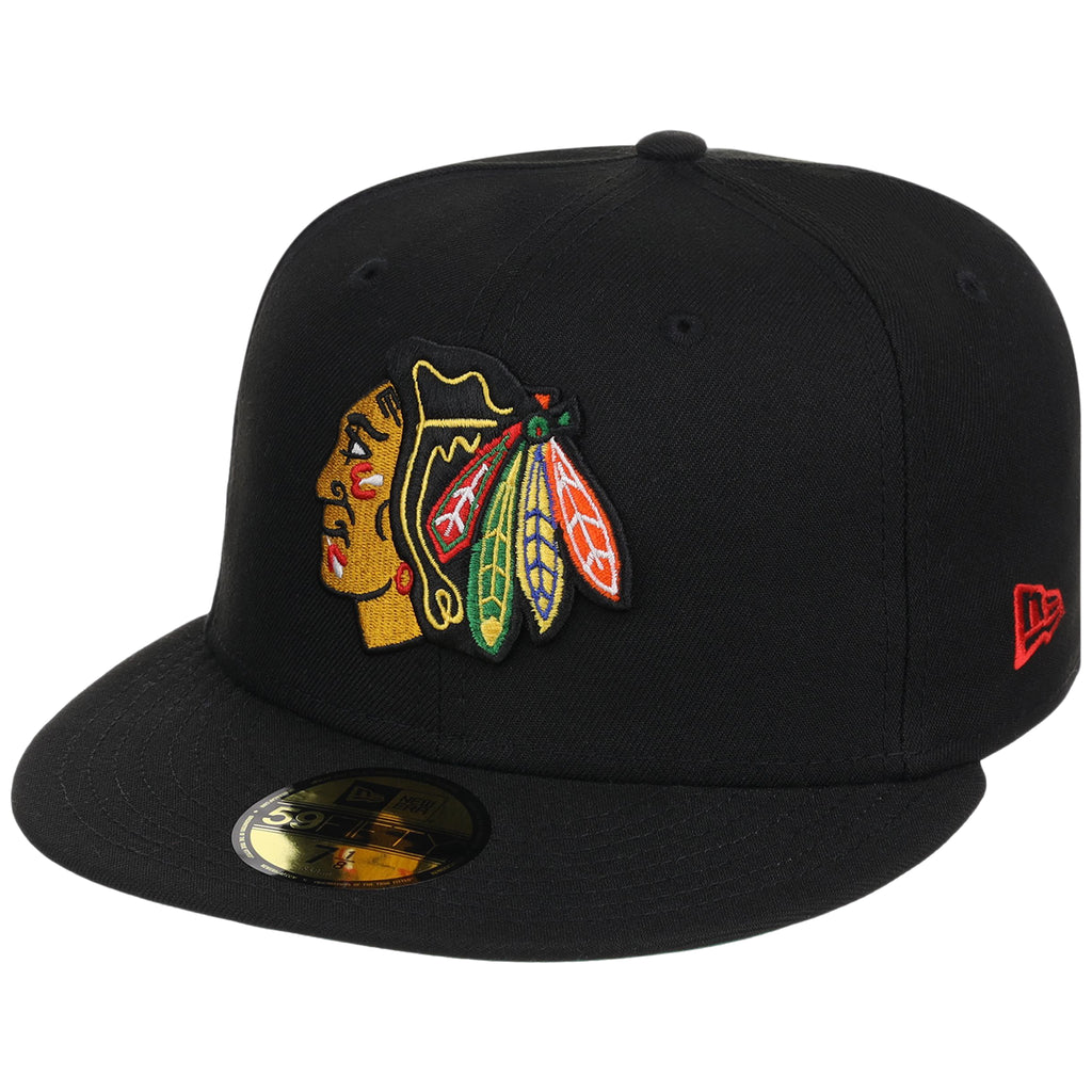 Chicago Blackhawks NHL Black Dome New Era 59FIFTY