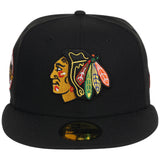 Chicago Blackhawks NHL Black Dome New Era 59FIFTY