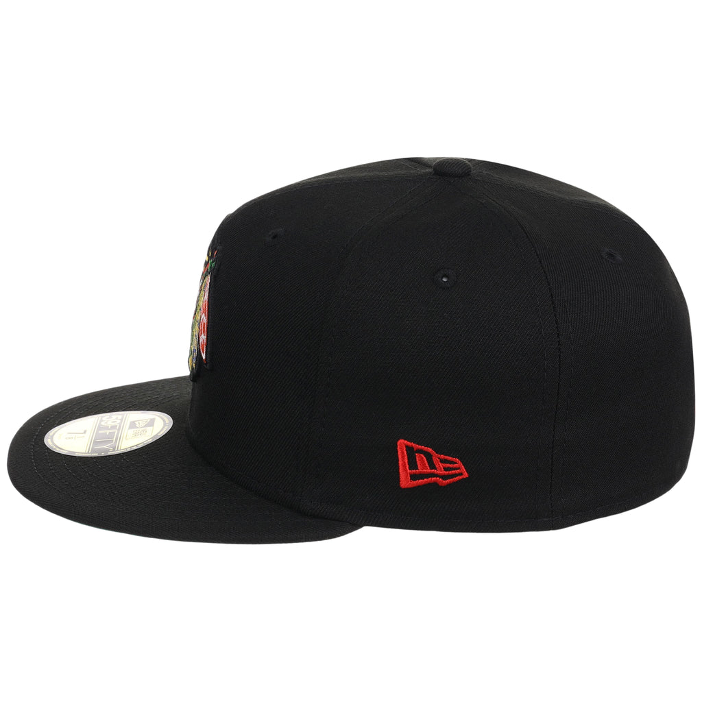 Chicago Blackhawks NHL Black Dome New Era 59FIFTY