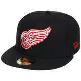 Detroit Red Wings NHL Black Dome New Era 59FIFTY