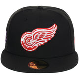 Detroit Red Wings NHL Black Dome New Era 59FIFTY