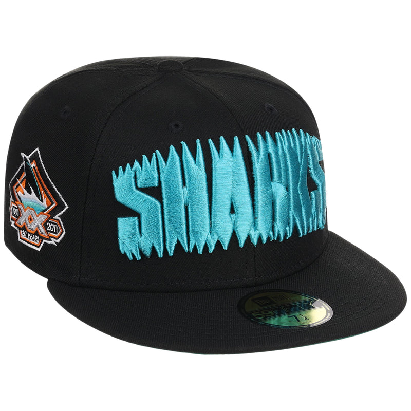 San Jose Sharks NHL Black Dome New Era 59FIFTY – LidsHatDrop