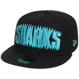 San Jose Sharks NHL Black Dome New Era 59FIFTY