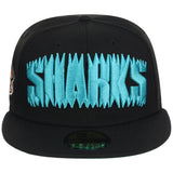 San Jose Sharks NHL Black Dome New Era 59FIFTY