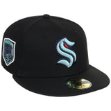 Seattle Kraken NHL Black Dome New Era 59FIFTY