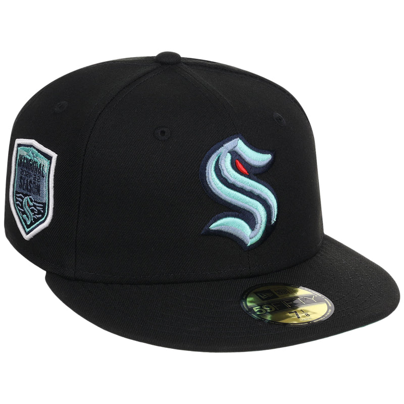 Seattle Kraken NHL Black Dome New Era 59FIFTY – LidsHatDrop
