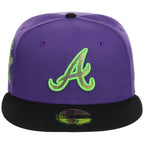 Atlanta Braves High Frequency Funk New Era 59FIFTY Purple/Black