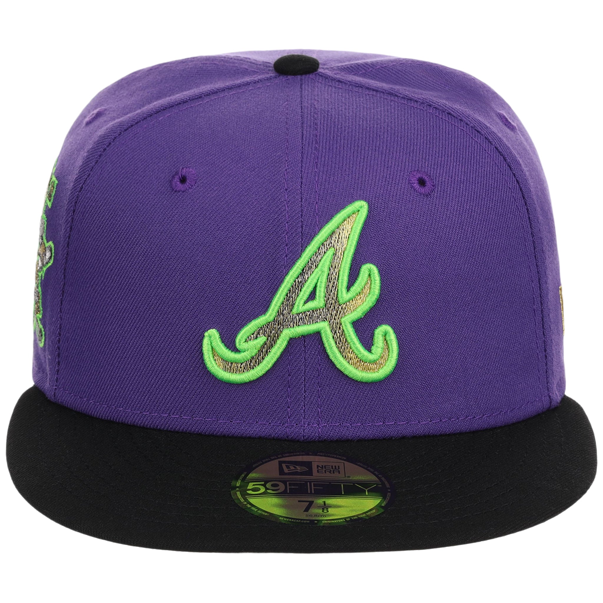 Atlanta Braves High Frequency Funk New Era 59FIFTY Purple/Black