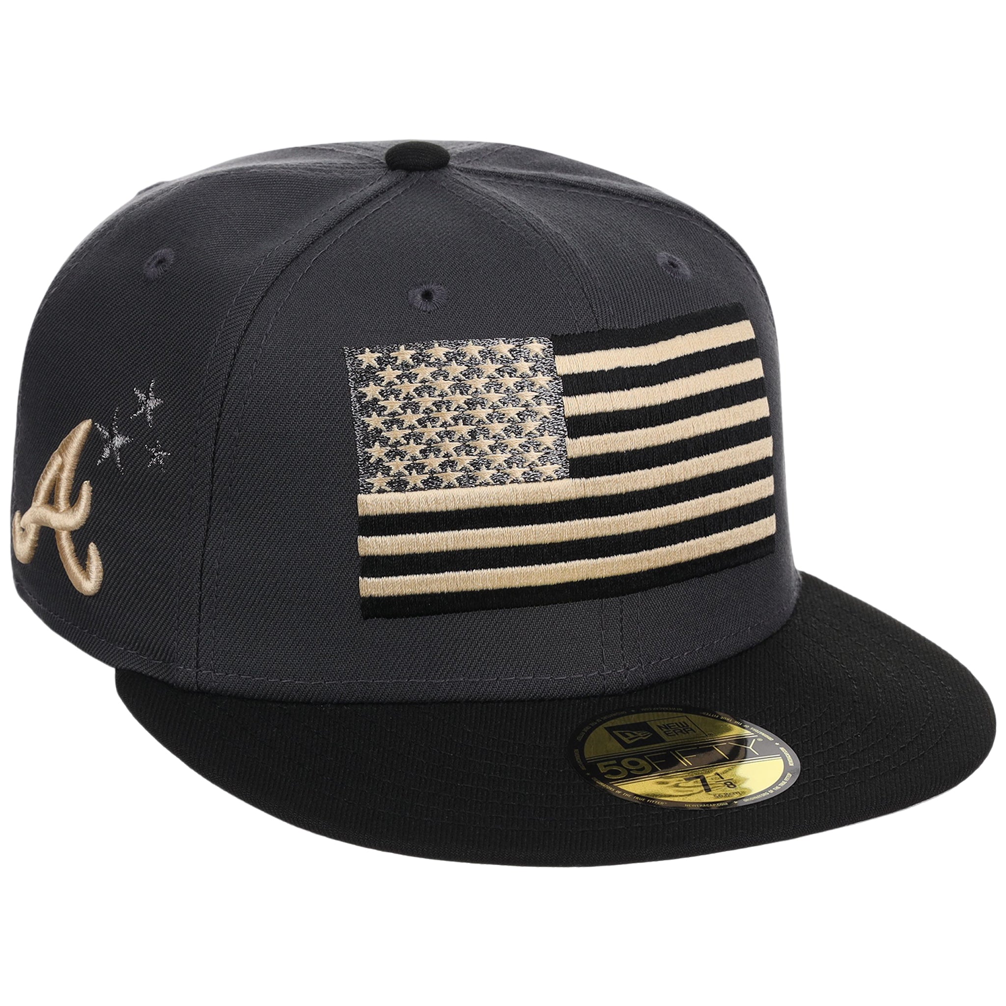 Atlanta Braves High Frequency Funk New Era 59FIFTY Graphite/Black