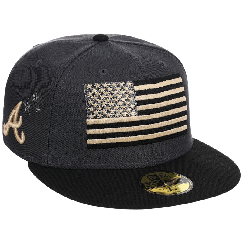 Atlanta Braves High Frequency Funk New Era 59FIFTY Graphite/Black