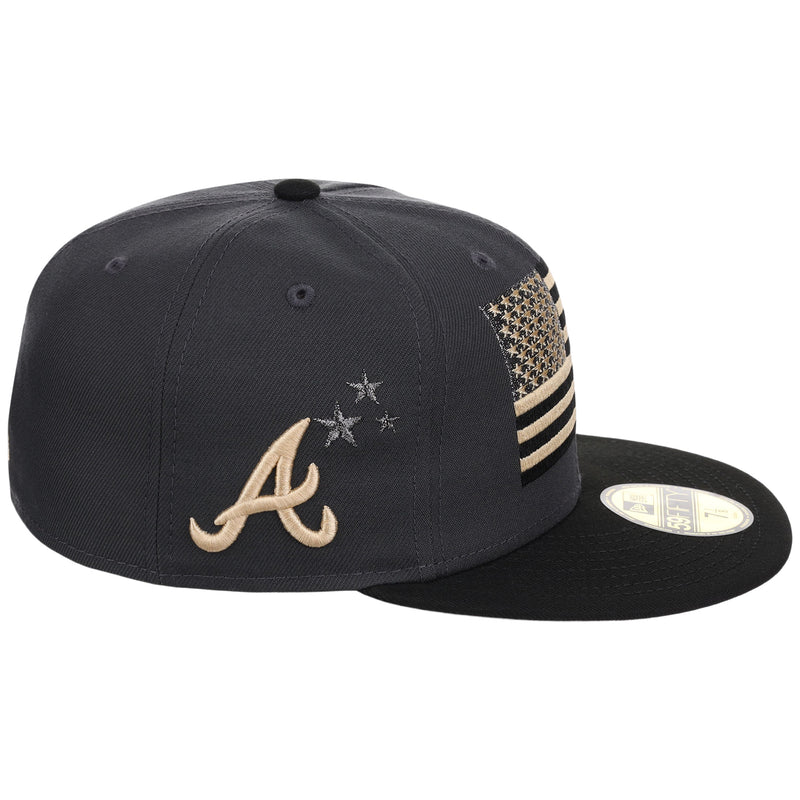 Atlanta Braves High Frequency Funk New Era 59FIFTY Graphite/Black