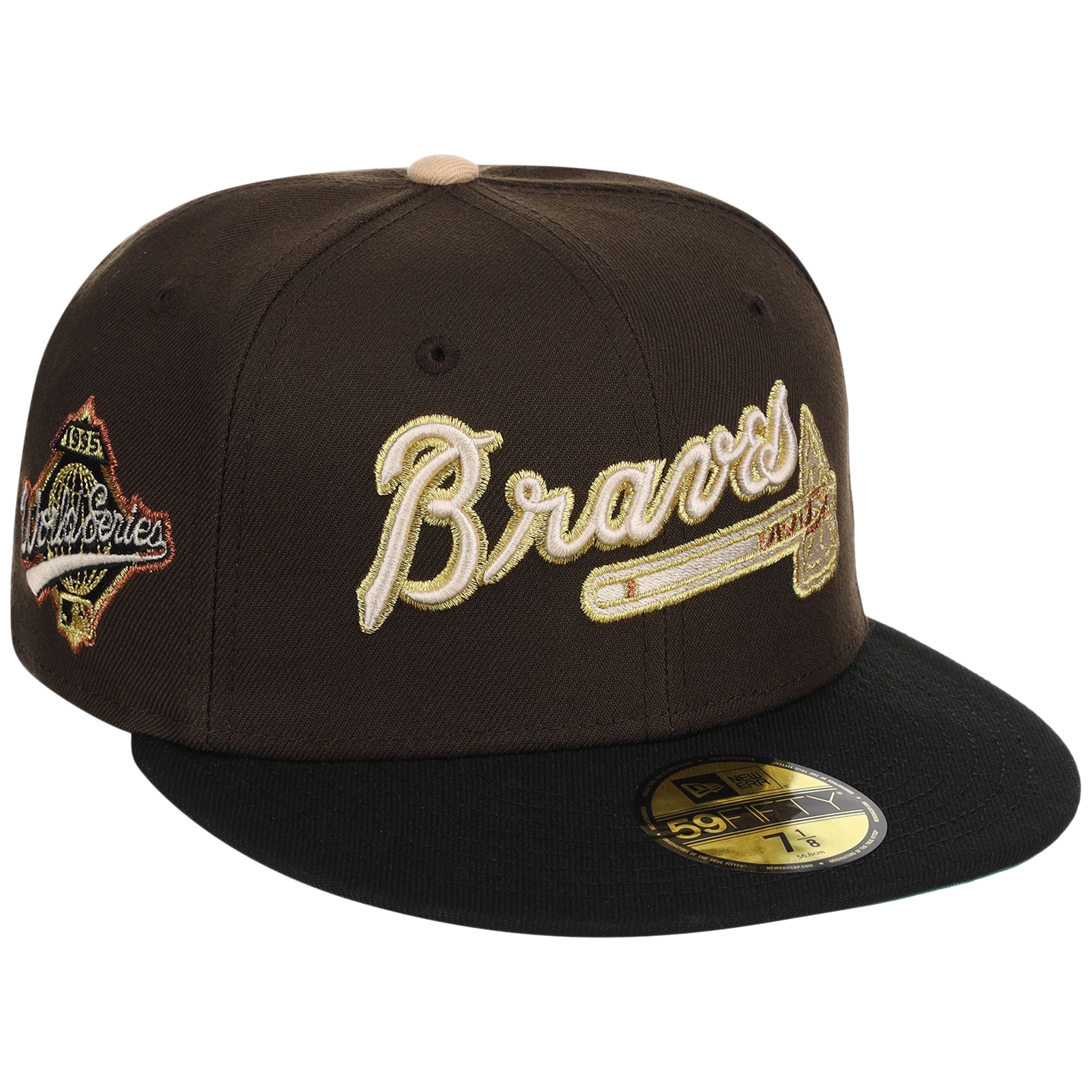 Atlanta Braves High Frequency Funk New Era 59FIFTY Walnut/Black