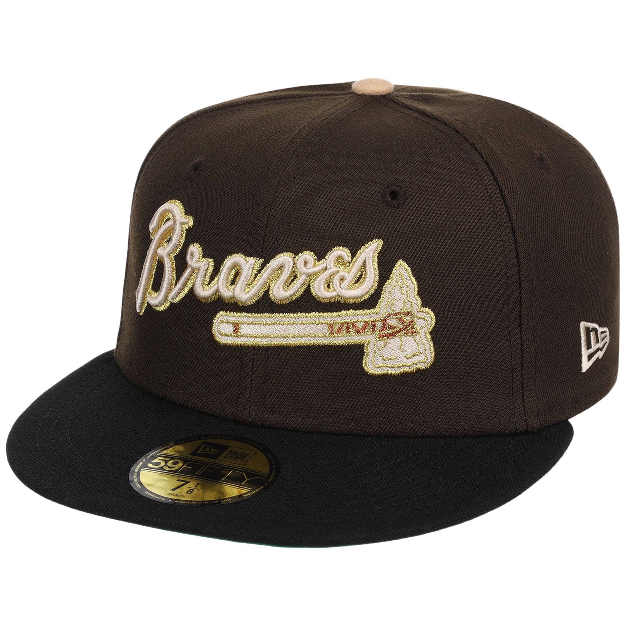 Atlanta Braves High Frequency Funk New Era 59FIFTY Walnut/Black