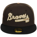Atlanta Braves High Frequency Funk New Era 59FIFTY Walnut/Black